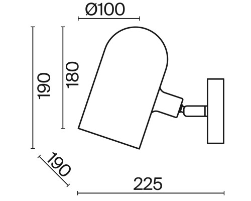 Настенный светильник (бра) Freya FR5427WL-01BS