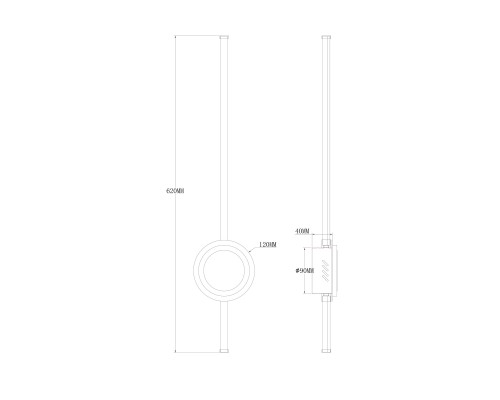 Настенный светильник (бра) Freya FR6090WL-L18B