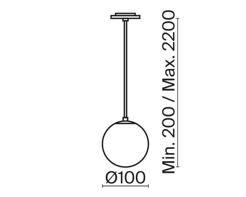 Подвесной светильник Technical P039PL-5W4K-10INS-B