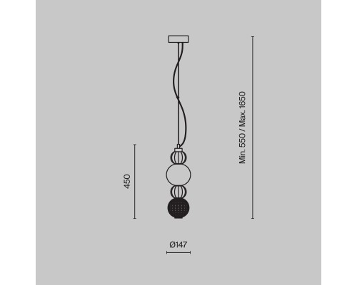 Подвесной светильник Maytoni P069PL-L17CH3K