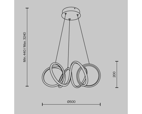 Подвесной светильник Maytoni MOD241PL-L60BK