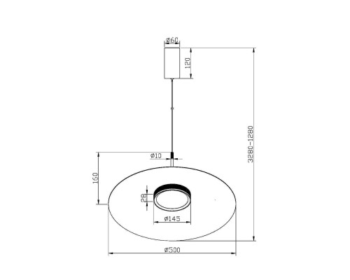 Подвесной светильник Maytoni MOD041PL-L15W3K1