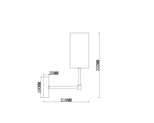 Настенный светильник (бра) Freya FR5184WL-01BS