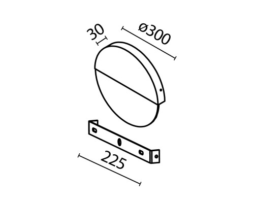 Настенный светильник (бра) Maytoni MOD320WL-L6BS3K1