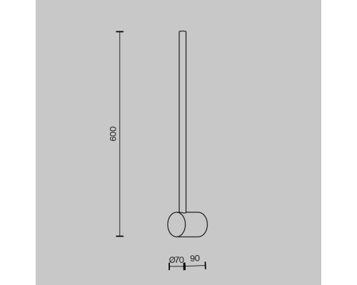 Настенный светильник (бра) Maytoni MOD237WL-L6BS3K