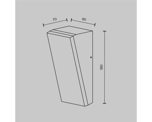 Настенный светильник (бра) Outdoor O436WL-L10GF3K1