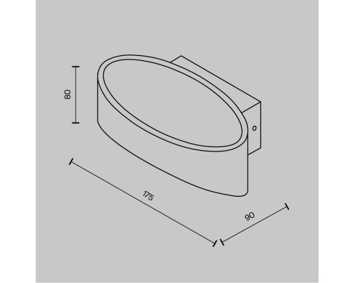 Настенный светильник (бра) Technical C806WL-L5B
