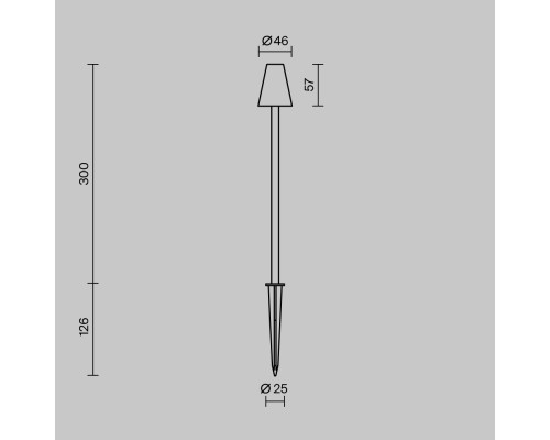 Ландшафтный светильник Outdoor O504FL-L1B3K