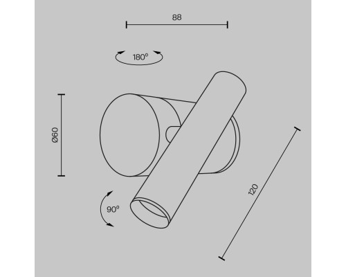 Настенный светильник (бра) Maytoni MOD433WL-L3N3K1