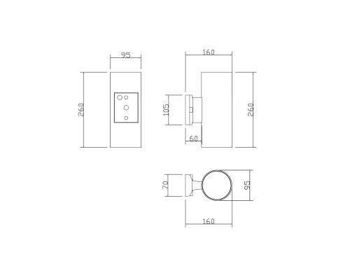 Настенный светильник (бра) Outdoor O419WL-02GR