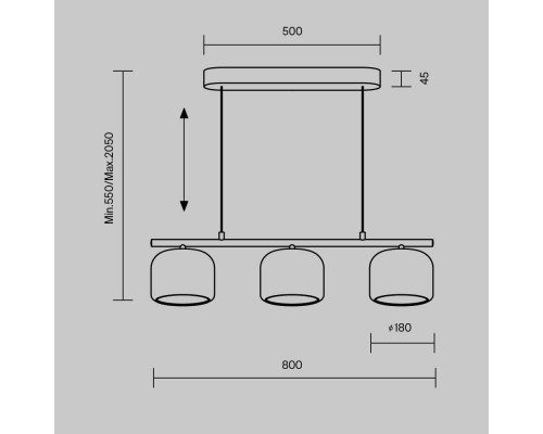 Подвесной светильник Maytoni MOD286PL-L12W3K