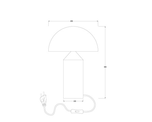 Настольный светильник Freya FR5218TL-01BS