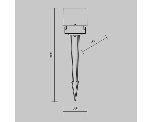 Ландшафтный светильник Outdoor O309FL-L8B3K