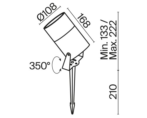 Ландшафтный светильник Outdoor O050FL-L15W3K