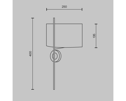 Настенный светильник (бра) Maytoni MOD437WL-02BG