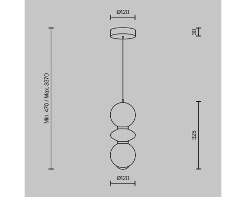 Подвесной светильник Maytoni MOD362PL-L10GR3K