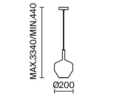 Подвесной светильник Maytoni MOD271PL-01B4
