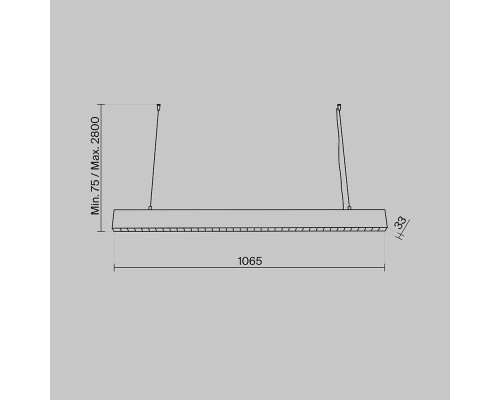 Подвесной светильник Technical P050PL-L40B4K