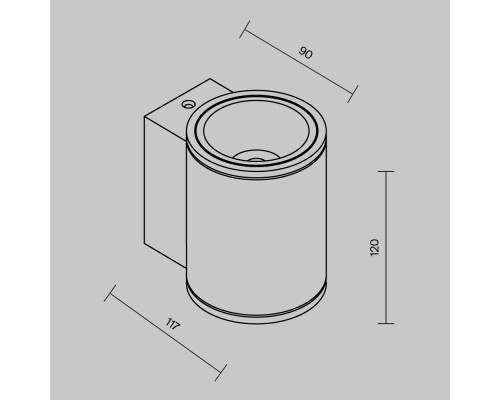 Настенный светильник (бра) Outdoor O303WL-L5W3K