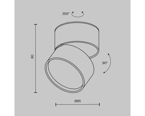 Потолочный светильник Technical C024CL-L12W3K