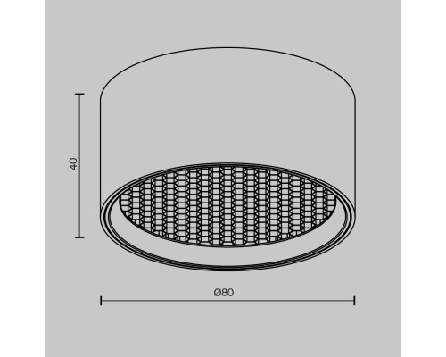 Потолочный светильник Technical C122CL-L7-4K-W