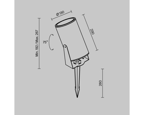 Ландшафтный светильник Outdoor O050FL-L30GR3K