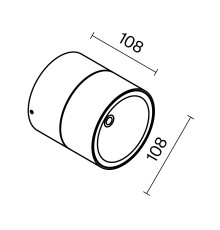 Потолочный светильник Outdoor O310CL-L12W3K