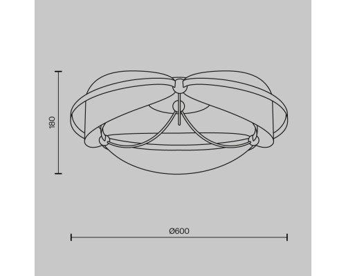 Потолочный светильник Maytoni MOD281CL-L45BS3K