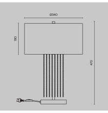 Настольный светильник Maytoni MOD151TL-01G