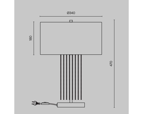 Настольный светильник Maytoni MOD151TL-01G