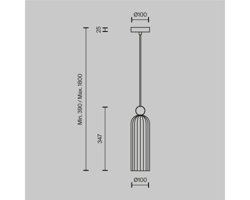 Подвесной светильник Maytoni MOD302PL-01W