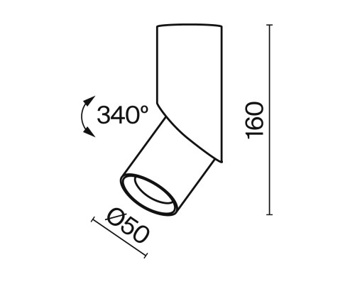 Потолочный светильник Technical C027CL-L10W4K