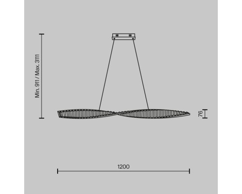 Подвесной светильник Maytoni P097PL-L36BS3K