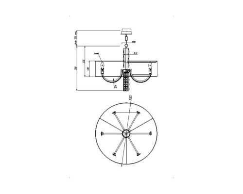 Подвесной светильник Maytoni DIA008PL-06CH