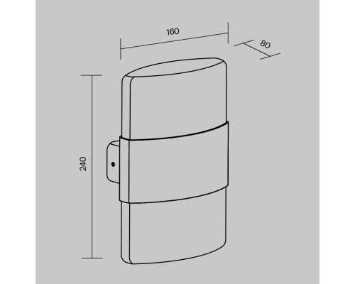 Настенный светильник (бра) Outdoor O442WL-L12GF3K
