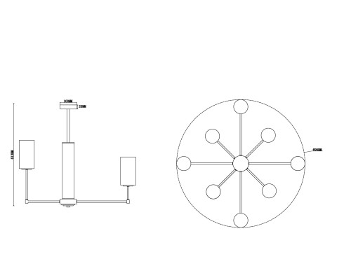 Люстра Freya FR5184PL-08BS