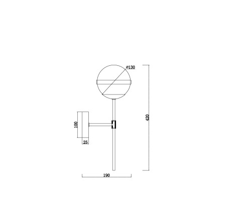 Настенный светильник (бра) Freya FR5204WL-01BS