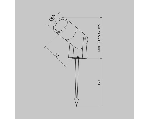 Ландшафтный светильник Outdoor O050FL-L5W3K