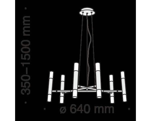 Подвесной светильник Maytoni MOD031PL-12B