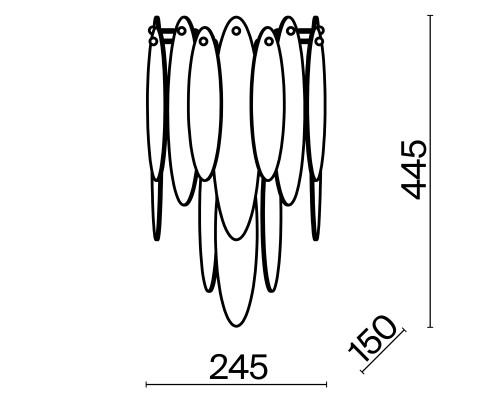 Настенный светильник (бра) Freya FR5217WL-02FG