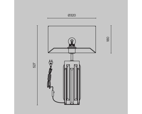 Настольный светильник Maytoni MOD304TL-01CH