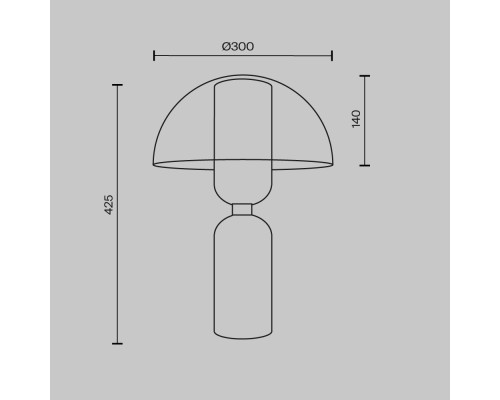 Настольный светильник Maytoni MOD177TL-01B