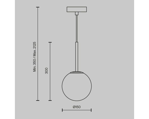 Подвесной светильник Maytoni MOD321PL-01B