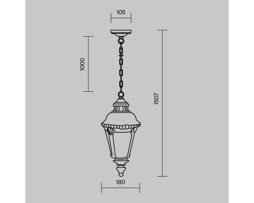 Подвесной светильник Outdoor O029PL-01BZ