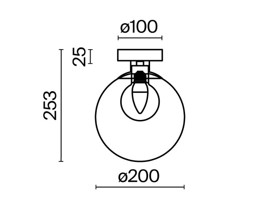 Настенный светильник (бра) Maytoni MOD521WL-01G3