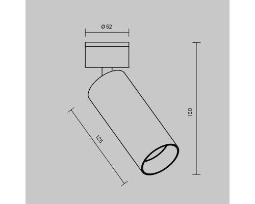 Потолочный светильник Technical C055CL-L12W3K-W-D-W