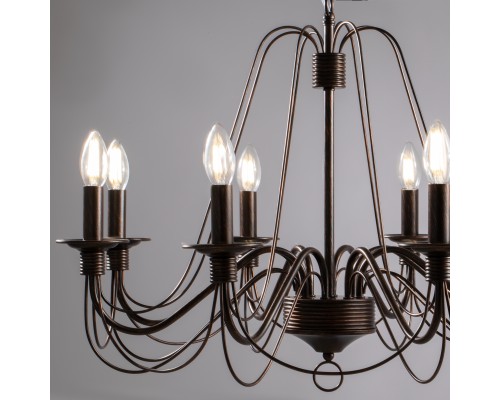 Подвесная люстра Freya FR046-08-B Velia Черный матовый