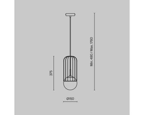 Подвесной светильник Maytoni P362PL-01G