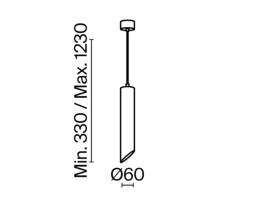 Подвесной светильник Technical P044PL-01-30GU10-W