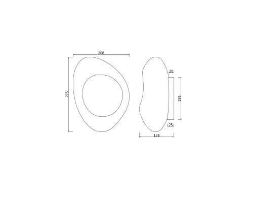 Настенный светильник (бра) Maytoni MOD306WL-01G